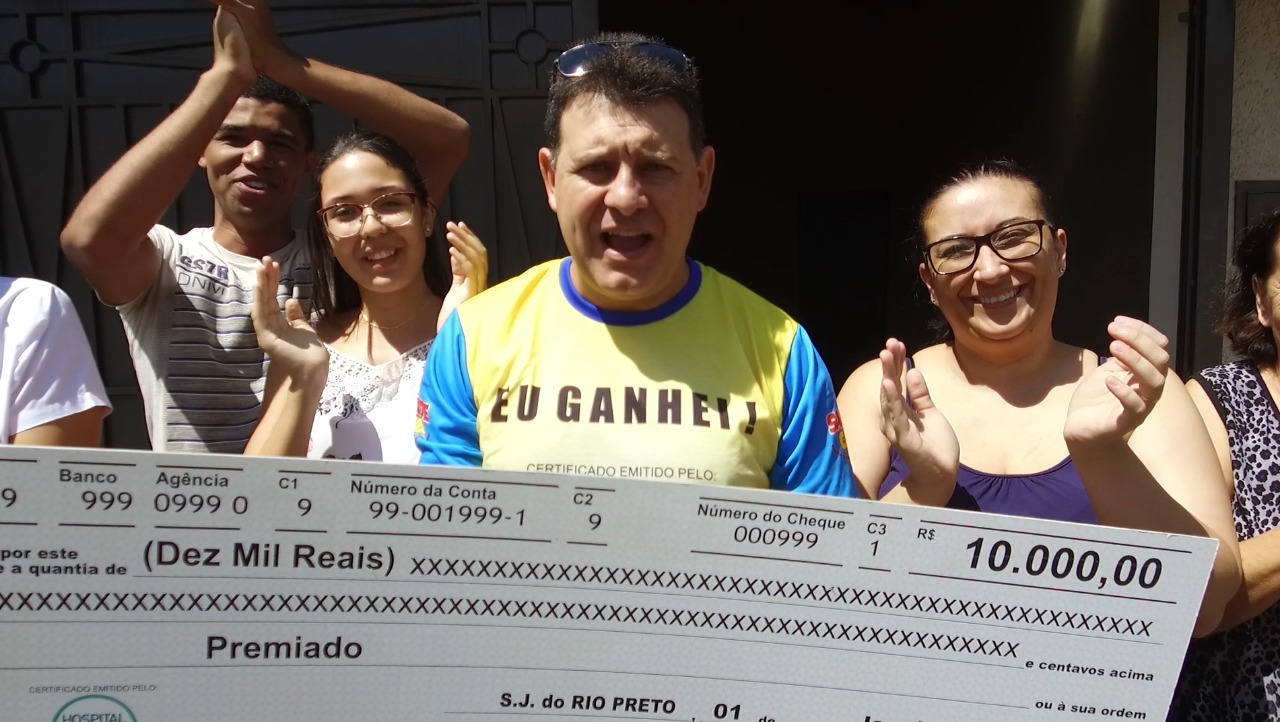 Morador de Catanduva dividiu o prêmio e levou para casa R$ 5 mil.