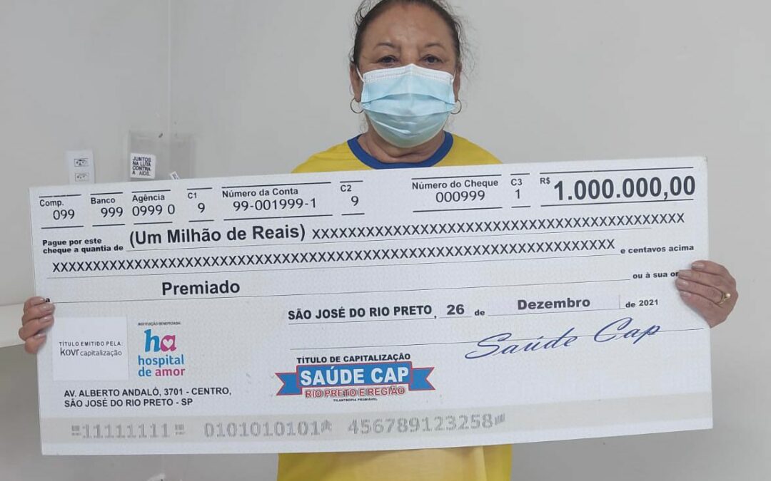 Moradora de Catanduva ganhou um milhão de reais no Saúde Cap especial de Natal