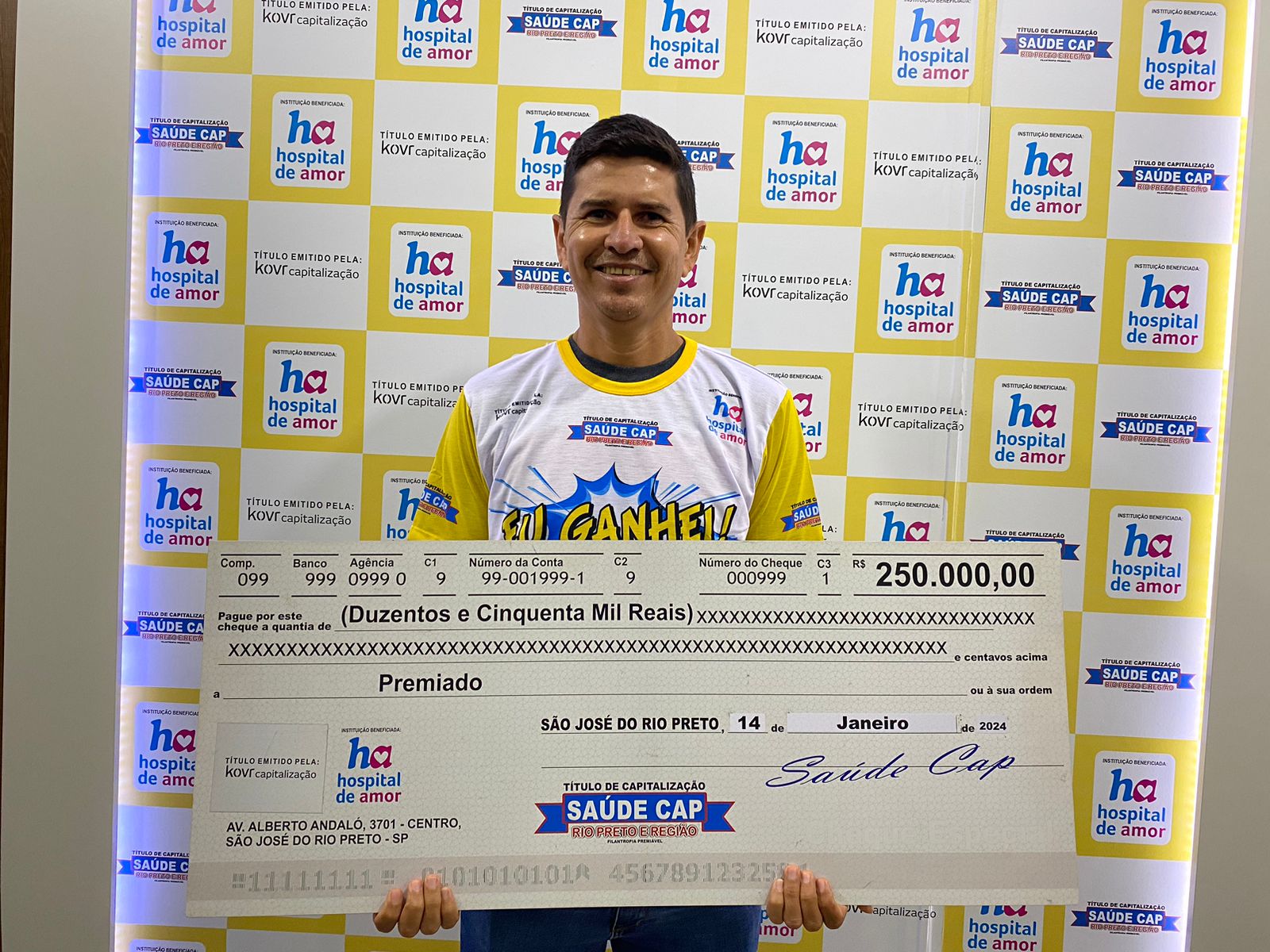 Motorista de José Bonifácio ganha 250 mil e vai oferecer mais conforto para a família 